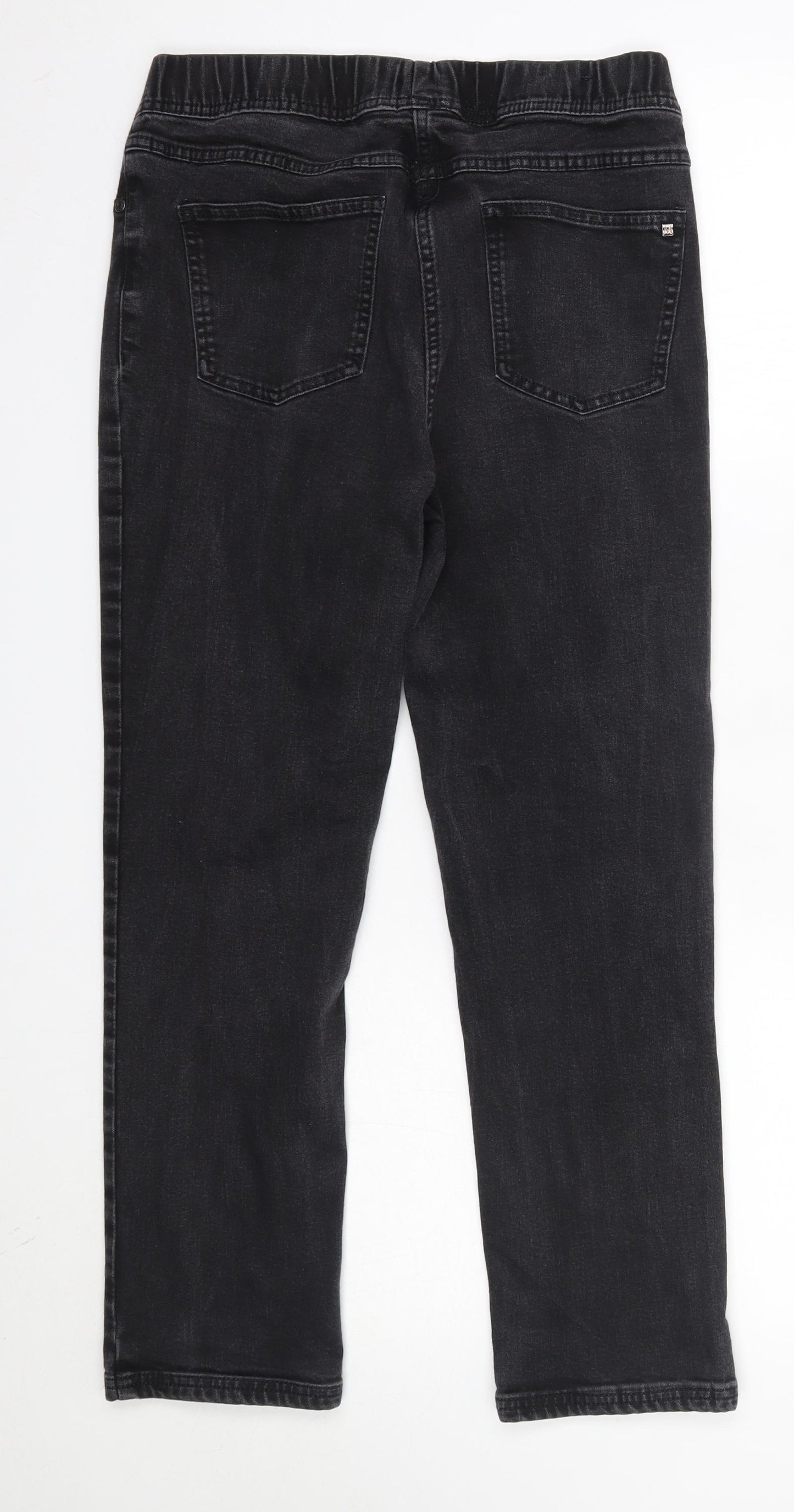 Maine Womens Grey  Cotton Straight Jeans Size 12 L25 in Regular  - Short