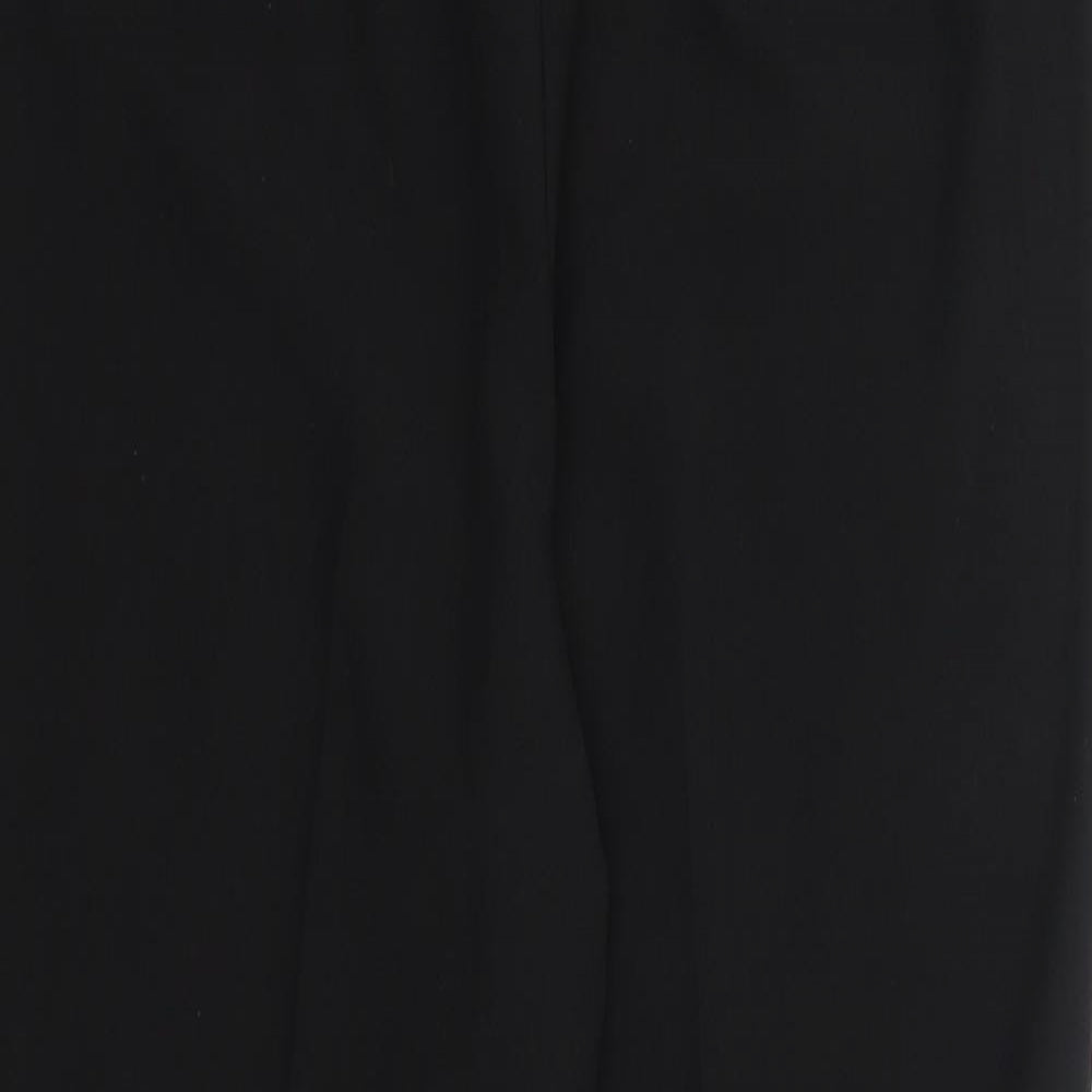 Mia Moda Womens Black  Polyester Dress Pants Trousers Size 10 L29 in Regular