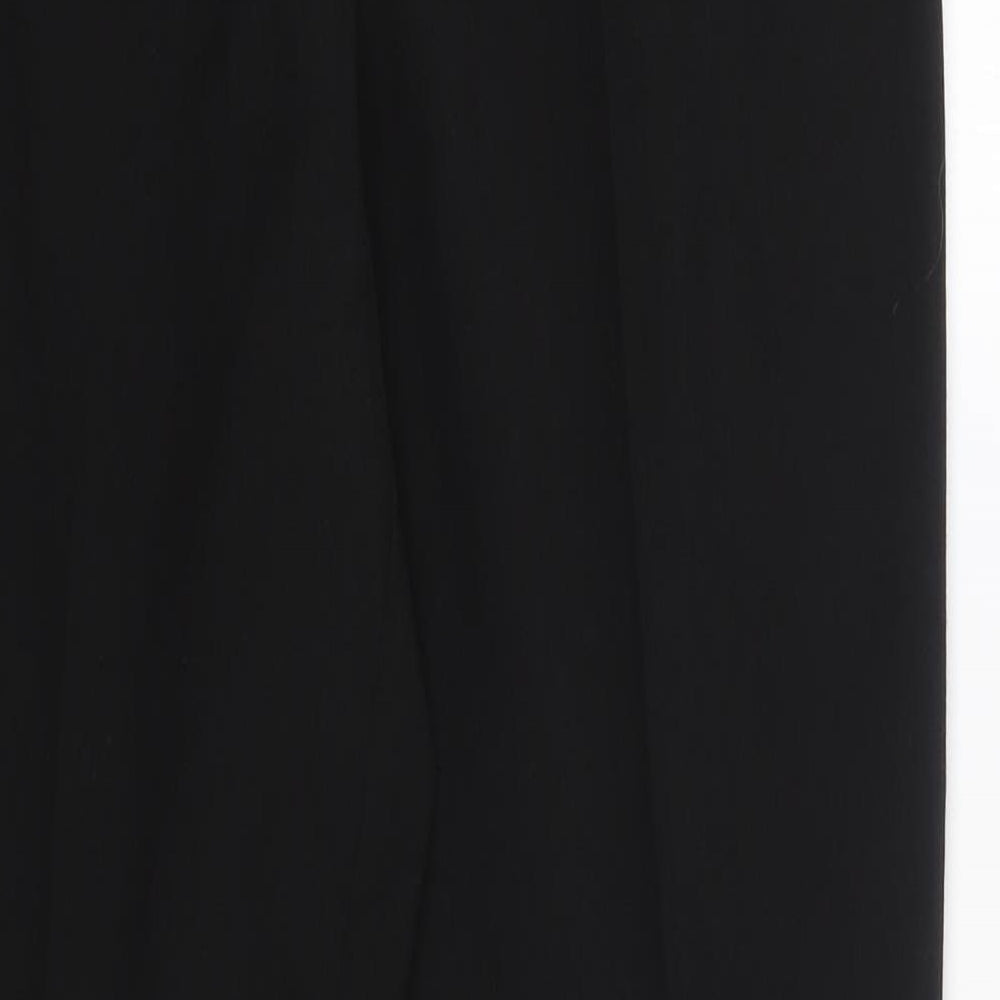 Mia Moda Womens Black  Polyester Dress Pants Trousers Size 10 L29 in Regular