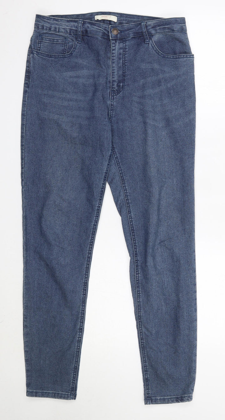 FOREVER 21 Womens Blue Cotton Skinny Jeans Size 30 in L29 in Regular