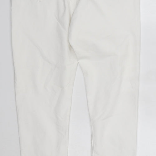 Originals Womens White  Cotton Skinny Jeans Size 12 L27 in Regular