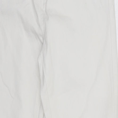 Originals Womens White  Cotton Skinny Jeans Size 12 L27 in Regular