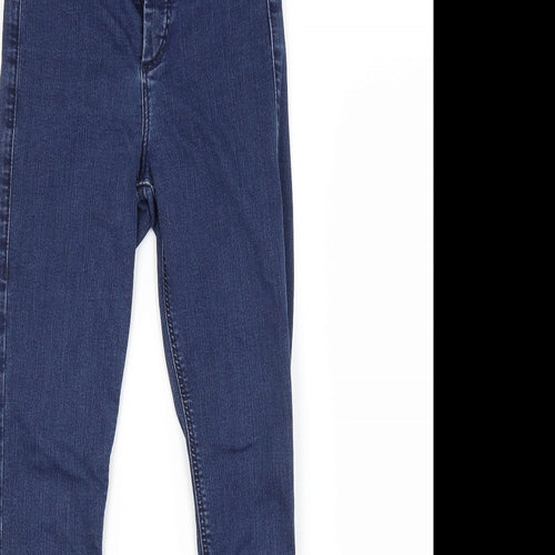 Topshop Womens Blue  Cotton Skinny Jeans Size 26 in L30 in Regular