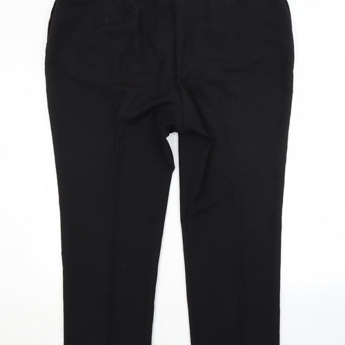 Bonmarché Womens Black  Polyester Trousers  Size 22 L22 in Regular