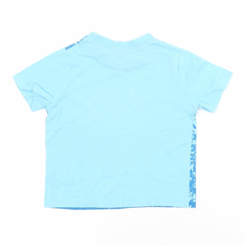 Cherokee Baby Blue  Cotton Basic T-Shirt Size 18-24 Months Crew Neck