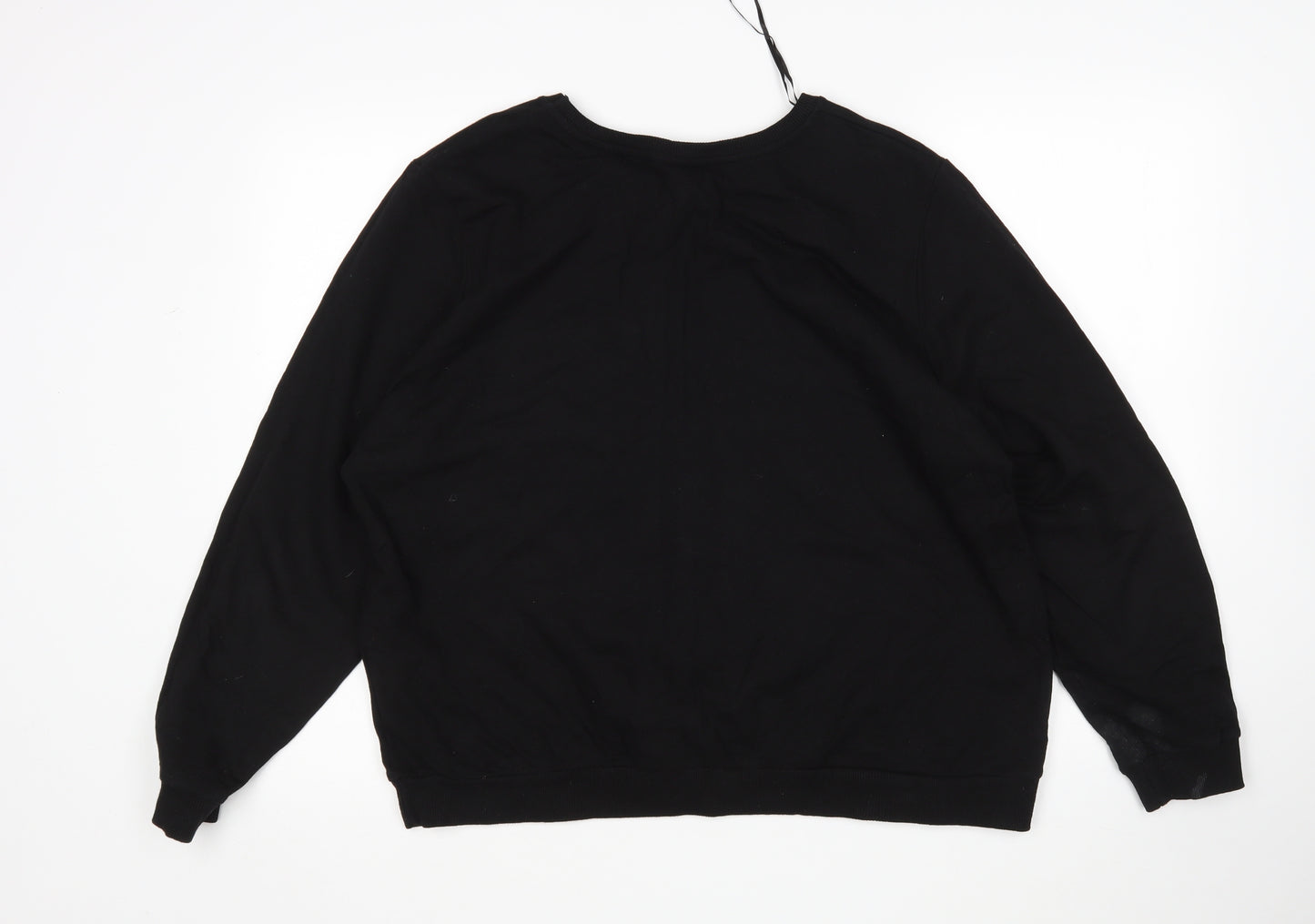 Primark Womens Black  Cotton Pullover Sweatshirt Size 20   - Disney