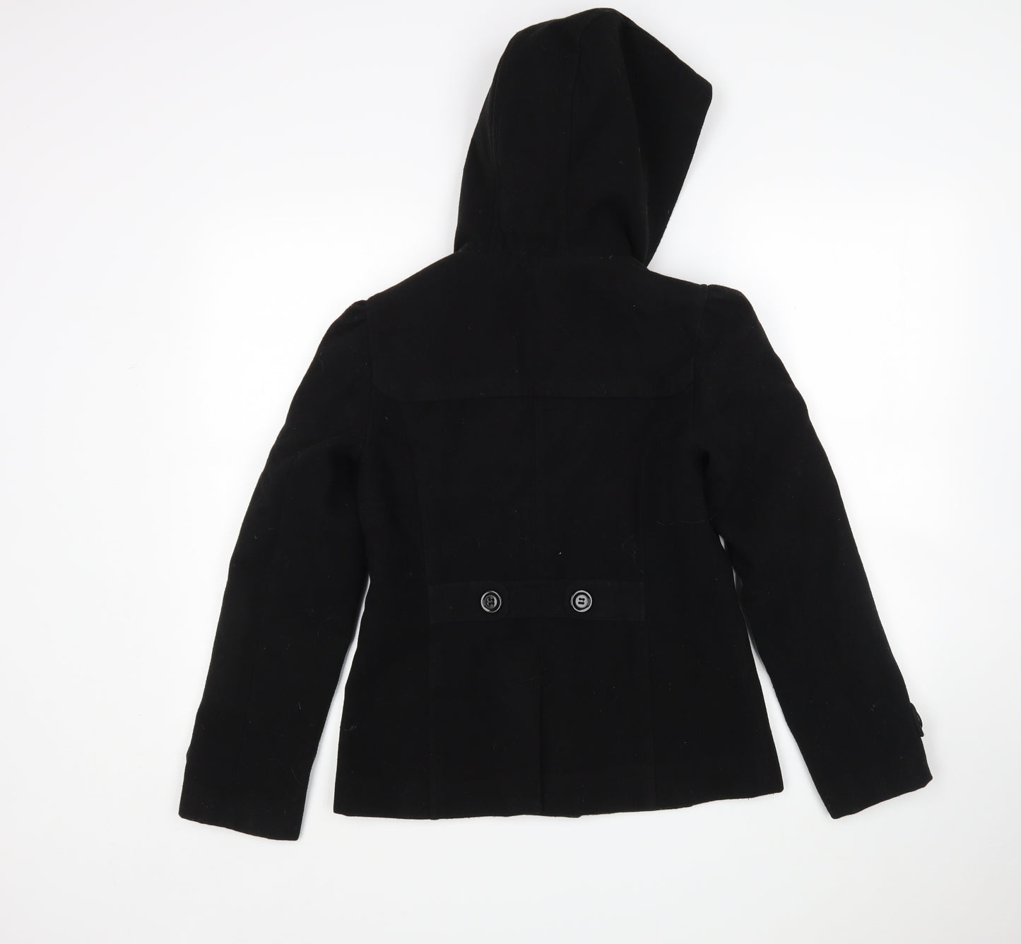 New Look Girls Black   Overcoat Coat Size 12-13 Years