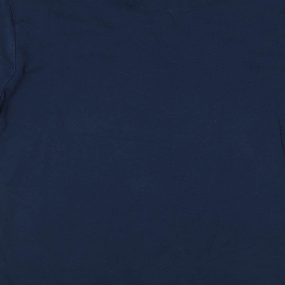 George Mens Blue  Cotton  Polo Size 2XL Collared
