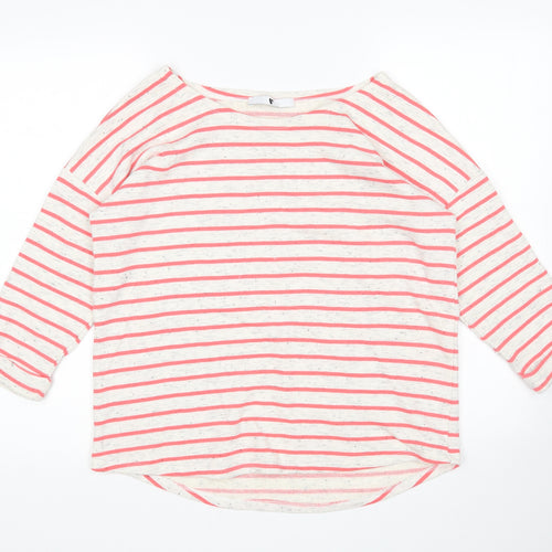 Very Womens Multicoloured Round Neck Striped Polyester Pullover Jumper Size 12