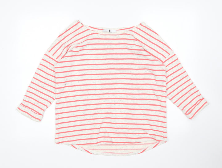Very Womens Multicoloured Round Neck Striped Polyester Pullover Jumper Size 12