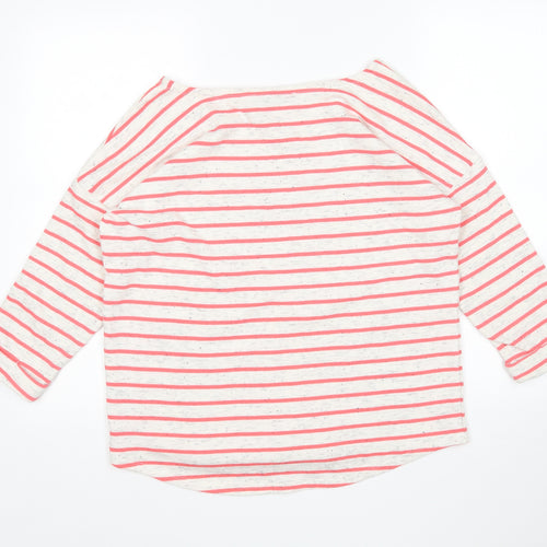 Very Womens Multicoloured Round Neck Striped Polyester Pullover Jumper Size 12