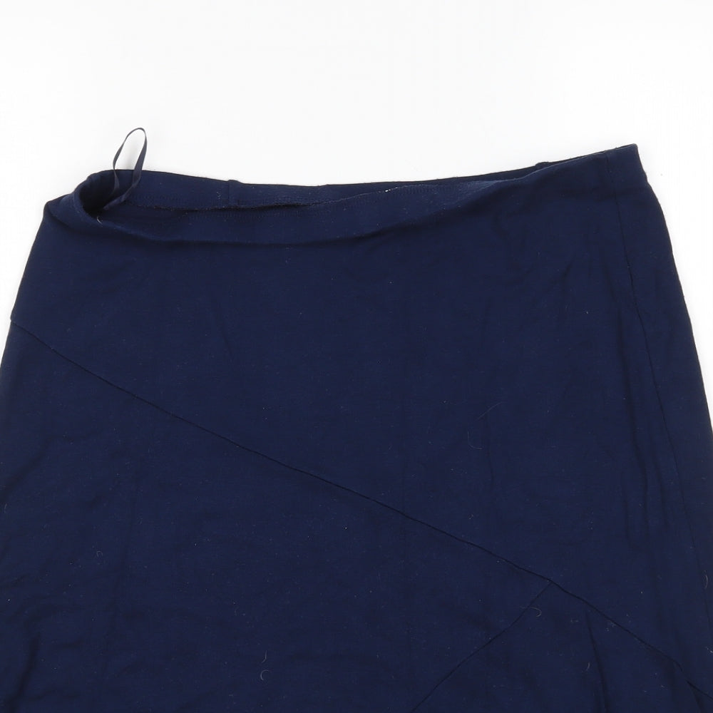 Bonmarché Womens Blue  Viscose A-Line Skirt Size 16