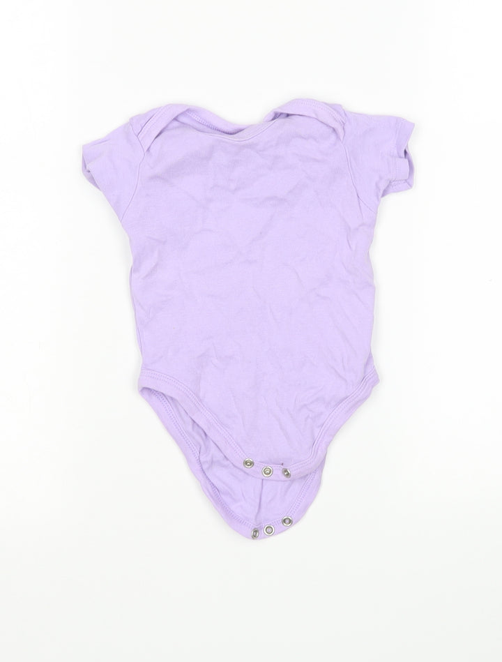 Avenue Girls Purple Cotton Leotard One-Piece Size 6-9 Months