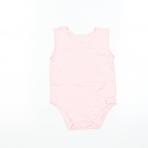 George Girls Pink  Cotton Leotard One-Piece Size 6-9 Months