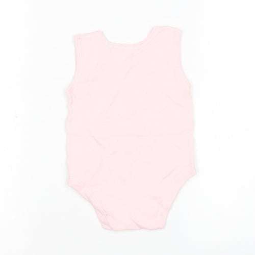 George Girls Pink  Cotton Leotard One-Piece Size 6-9 Months