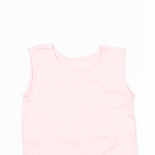 George Girls Pink  Cotton Leotard One-Piece Size 6-9 Months