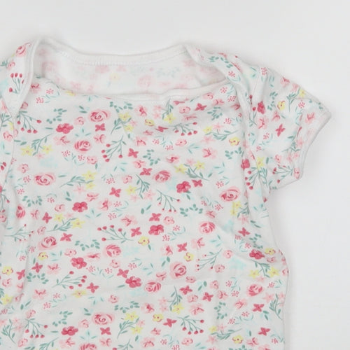 Primark Girls Multicoloured Floral Cotton Leotard One-Piece Size 18-24 Months