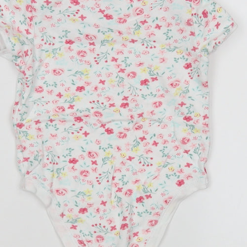 Primark Girls Multicoloured Floral Cotton Leotard One-Piece Size 18-24 Months