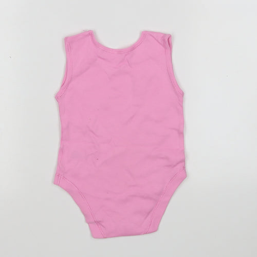 George Girls Pink  Cotton Leotard One-Piece Size 6-9 Months