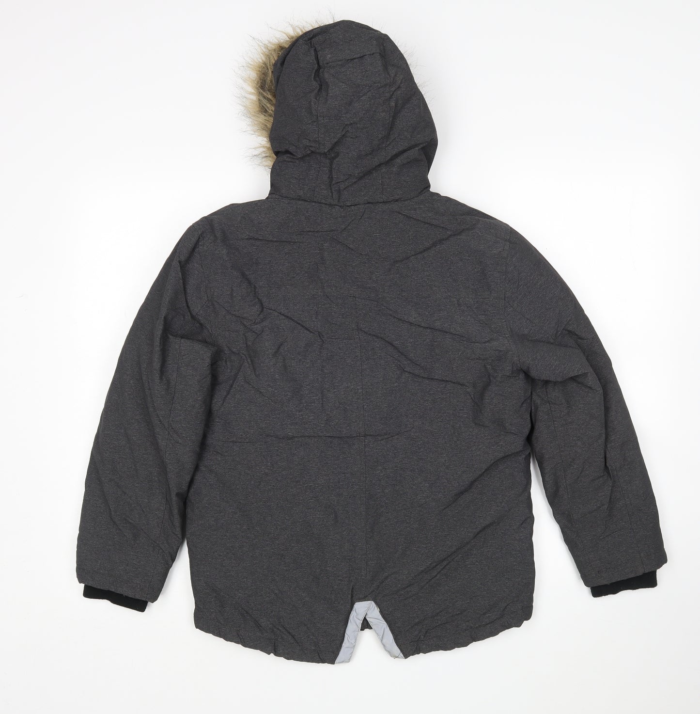George Boys Grey   Parka Coat Size 11-12 Years