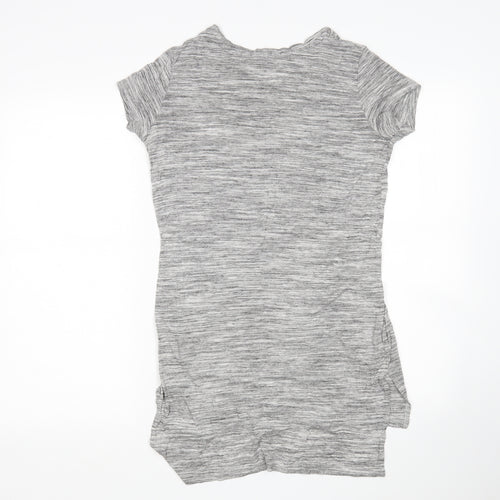 Atmosphere Womens Grey  Viscose Basic T-Shirt Size 8 Round Neck