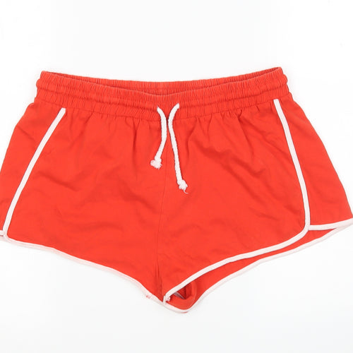 Brave Soul Womens Red  Cotton  Sleep Shorts Size S