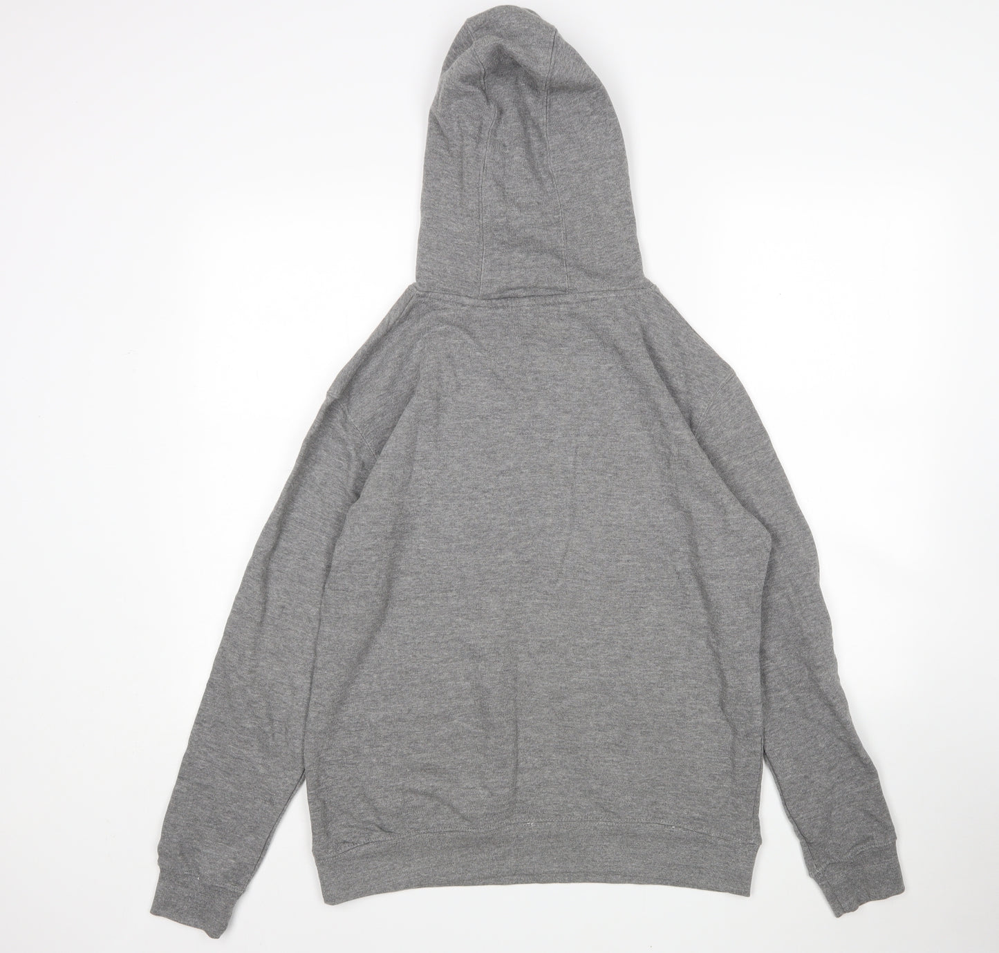 Lane Seven Mens Grey  Cotton Pullover Hoodie Size L