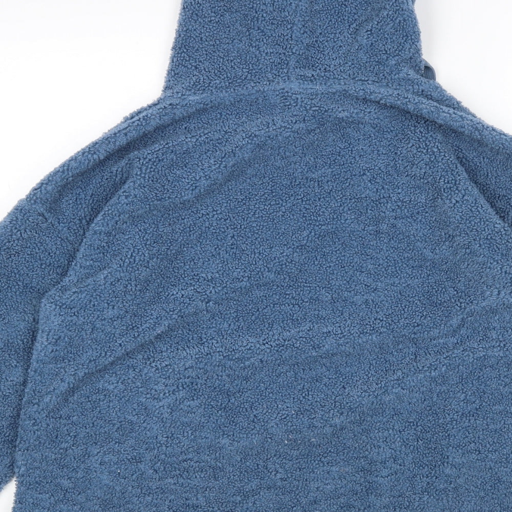 Papaya Womens Blue  Polyester Pullover Hoodie Size M
