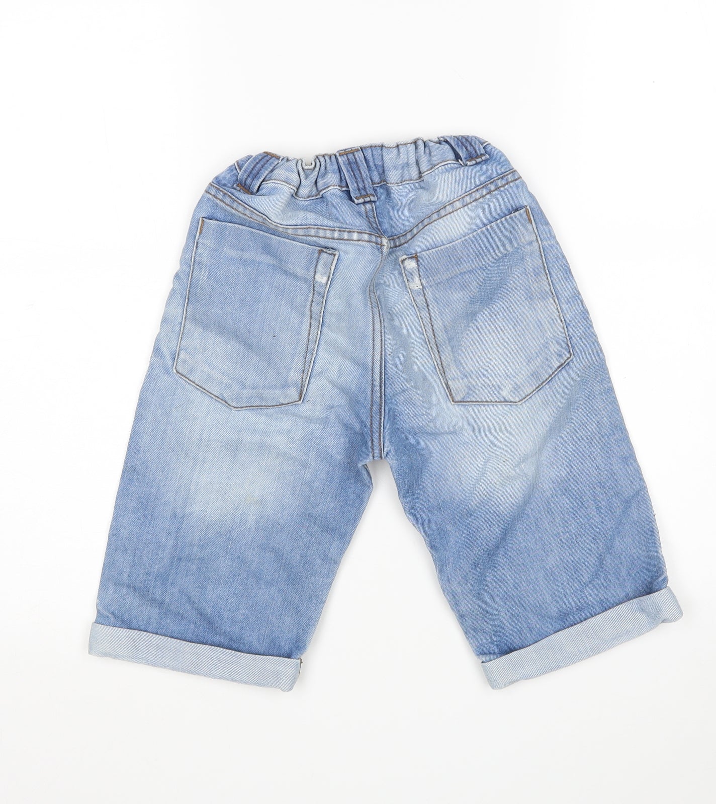 F&F Boys Blue  Cotton Bermuda Shorts Size 8-9 Years  Regular