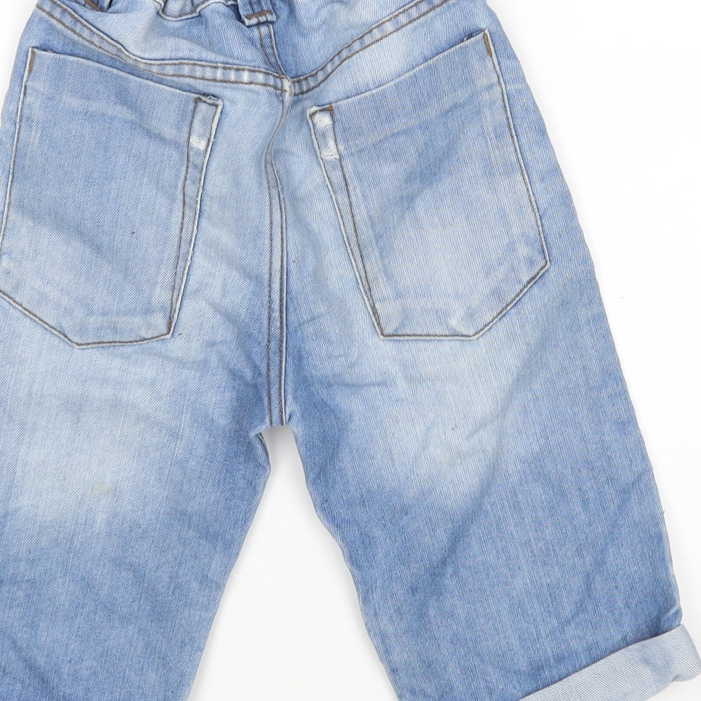 F&F Boys Blue  Cotton Bermuda Shorts Size 8-9 Years  Regular
