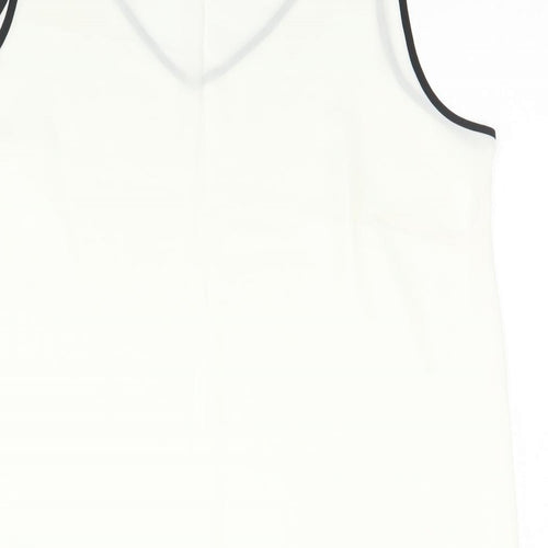 Marks and Spencer Womens Ivory  Polyester Basic Tank Size 18 Round Neck