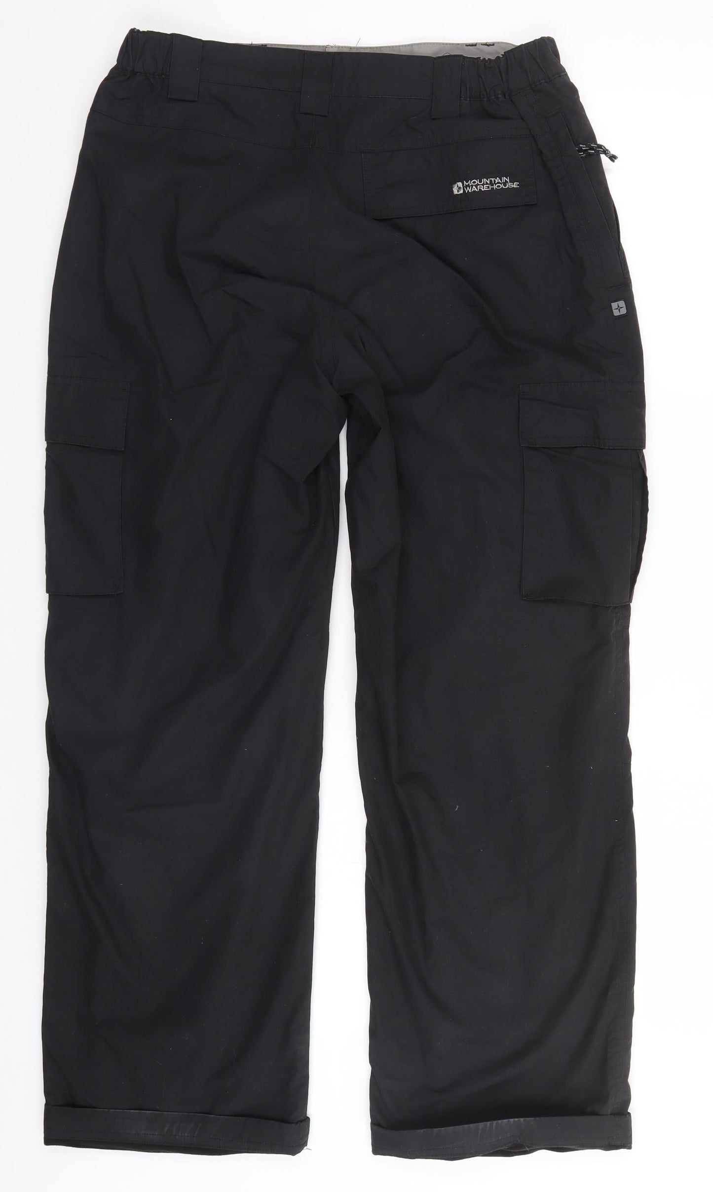 Mountain Warehouse Mens Black  Polyester Trousers  Size 32 L20 in Regular