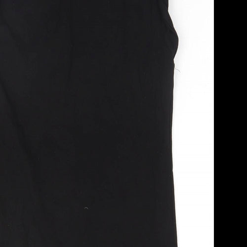 ASOS Womens Black  Modal Basic Tank Size 8 Round Neck