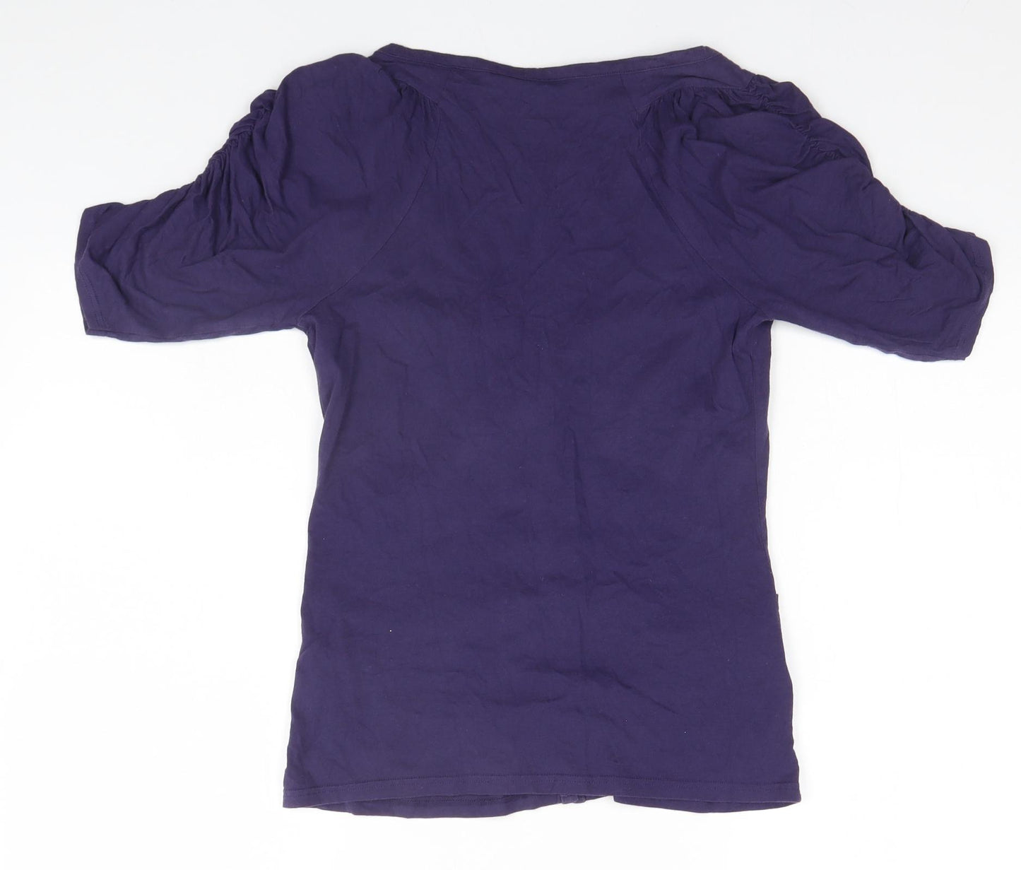Dorothy Perkins Womens Blue Round Neck  Cotton Cardigan Jumper Size 10