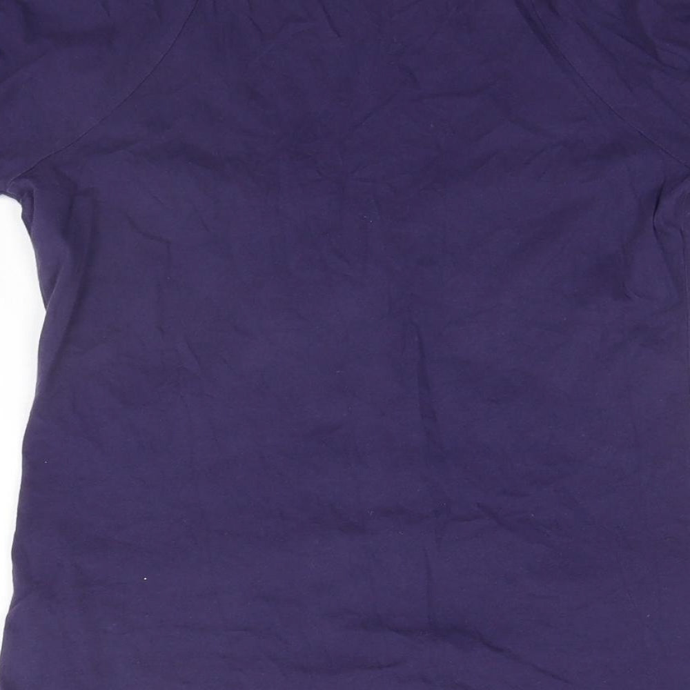 Dorothy Perkins Womens Blue Round Neck  Cotton Cardigan Jumper Size 10