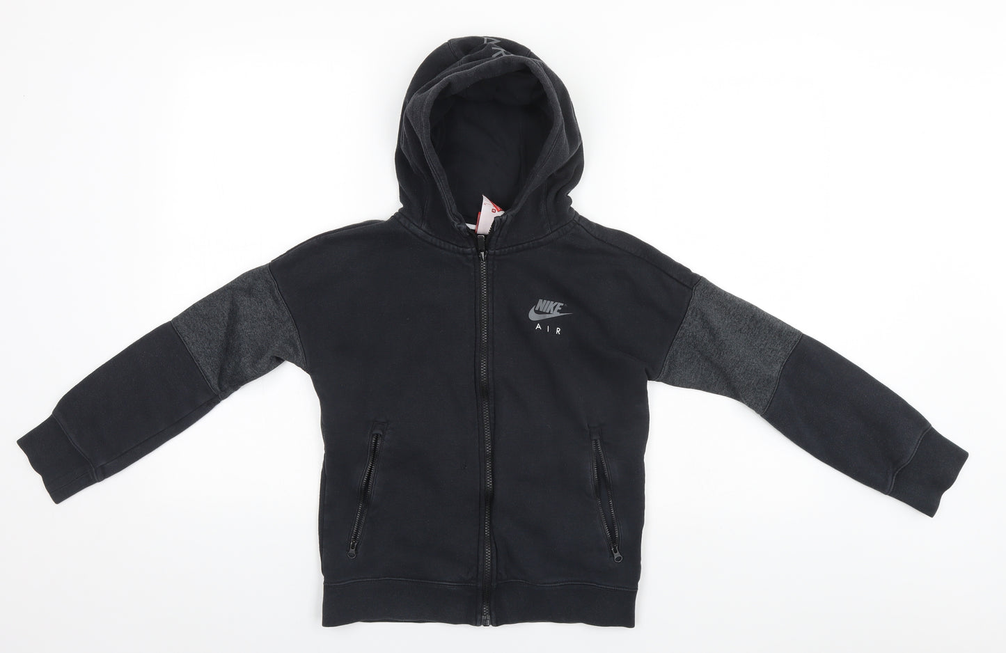 Nike Boys Grey  Cotton Full Zip Hoodie Size 10-11 Years