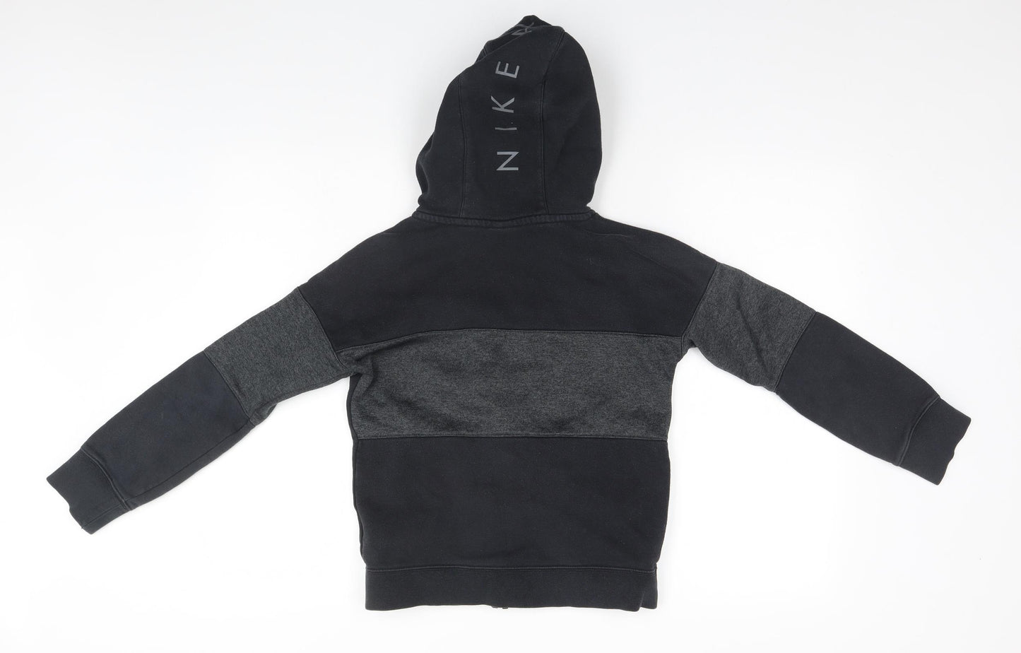 Nike Boys Grey  Cotton Full Zip Hoodie Size 10-11 Years