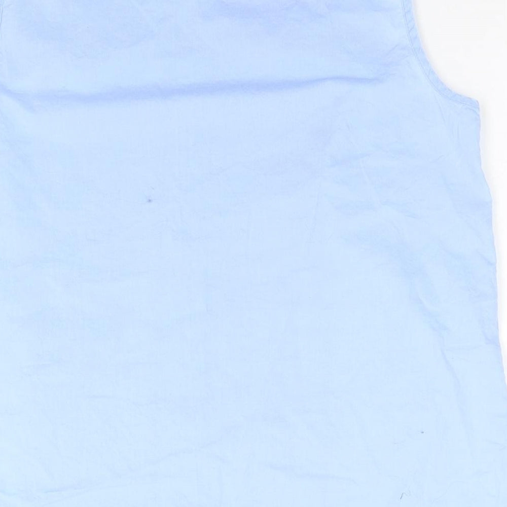 TU Womens Blue  Cotton Camisole Tank Size 14 Round Neck