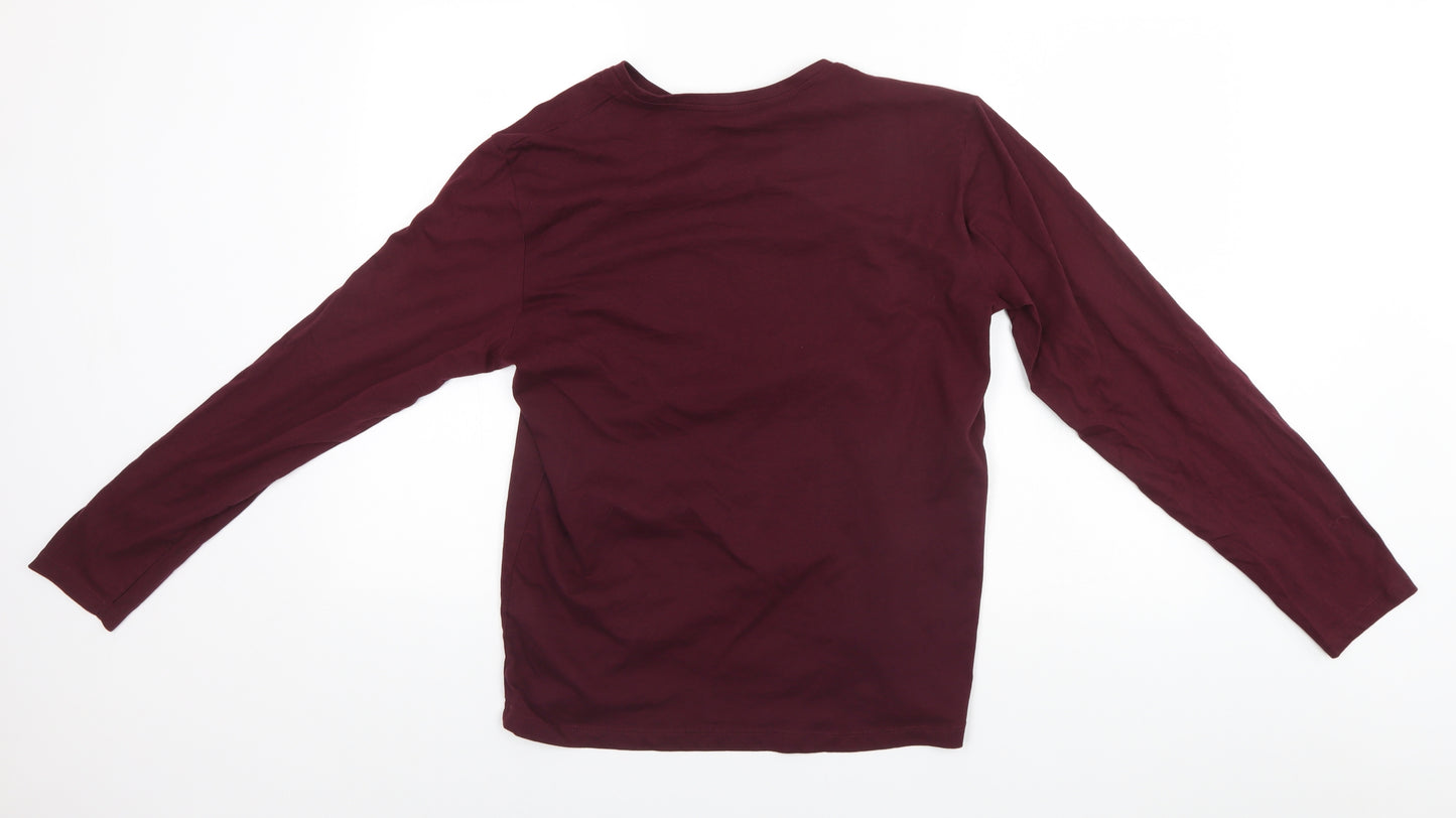 Primark Mens Red  Cotton  T-Shirt Size M Round Neck