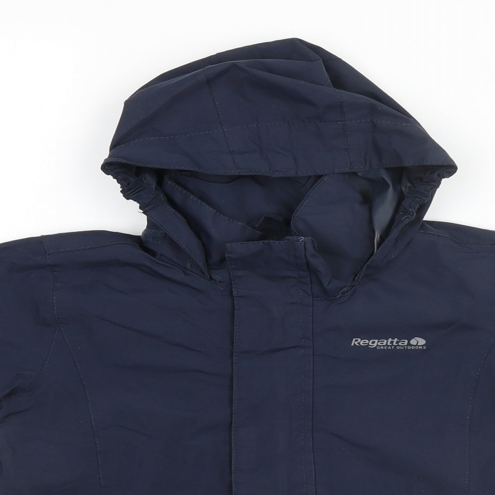 Regatta Boys Blue   Rain Coat Coat Size 5-6 Years