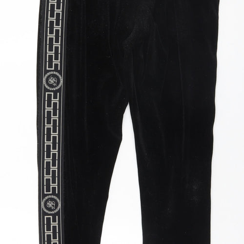 Preworn Womens Black Solid   Lounge Pants Size 10