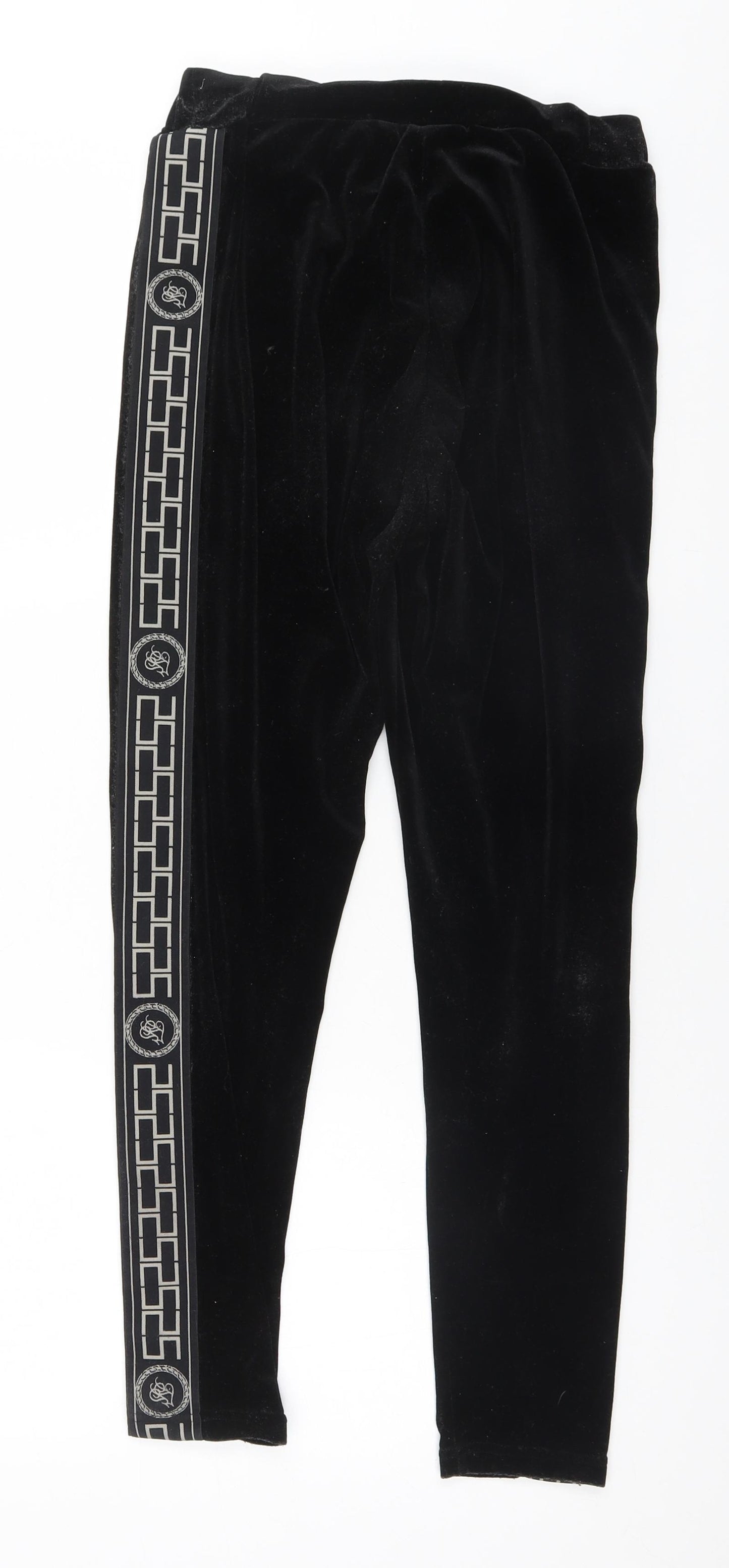 Preworn Womens Black Solid   Lounge Pants Size 10
