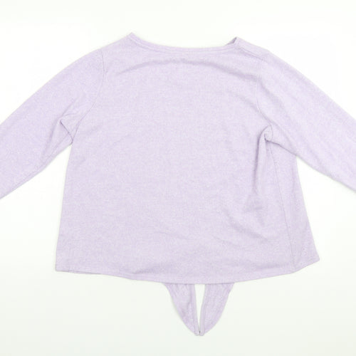 George Womens Blue Round Neck  Polyester Pullover Jumper Size 16