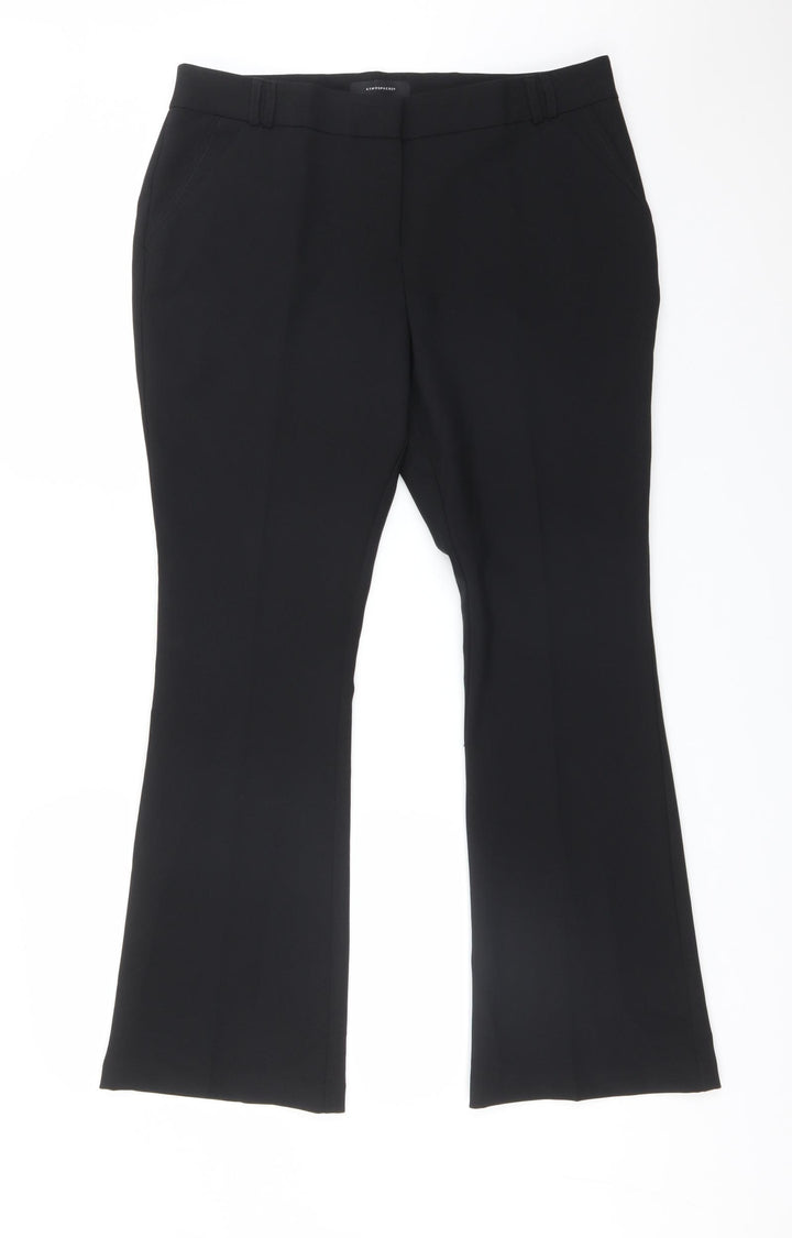 Atmosphere Womens Black  Polyester Dress Pants Trousers Size 12 L29 in Regular