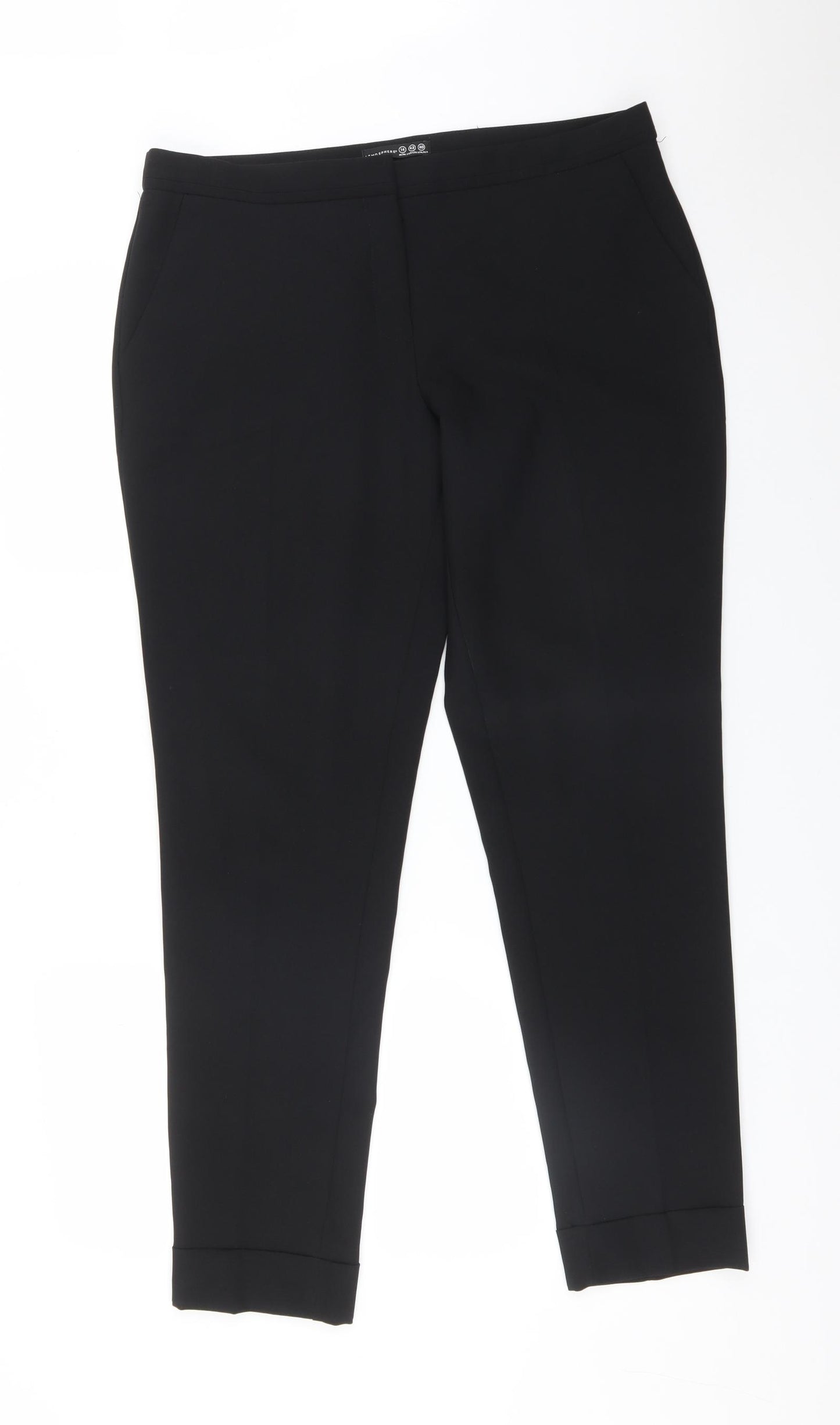 Atmosphere Womens Black  Polyester Dress Pants Trousers Size 14 L29 in Regular