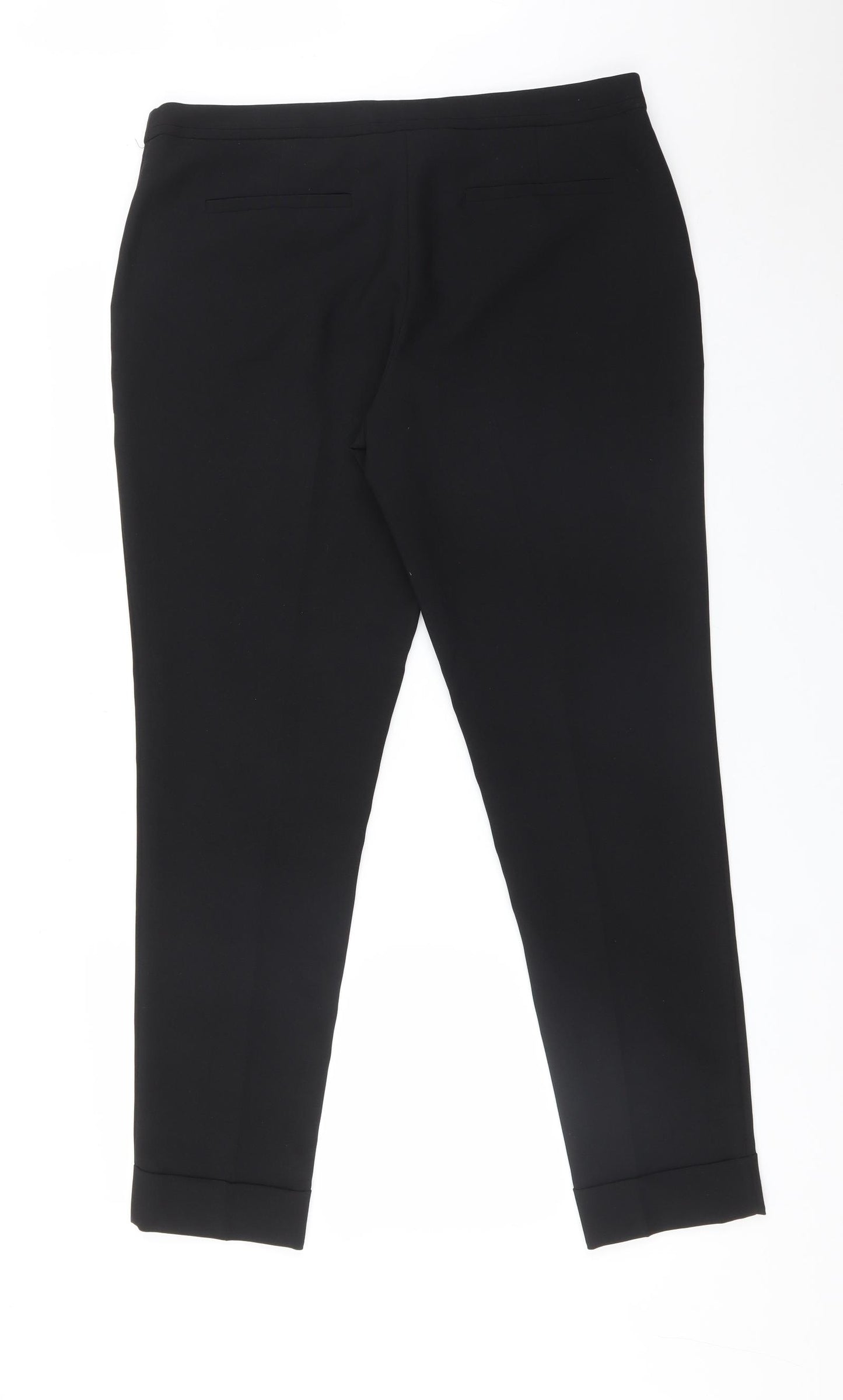 Atmosphere Womens Black  Polyester Dress Pants Trousers Size 14 L29 in Regular