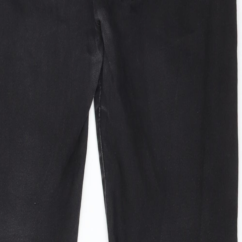 Peacocks Womens Black  Cotton Skinny Jeans Size 14 L29 in Regular