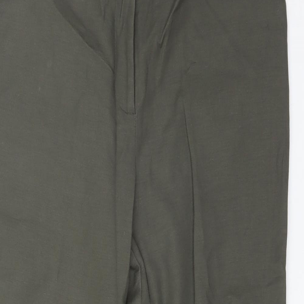 Warehouse Womens Green   Chino Trousers Size 14 L26 in Regular