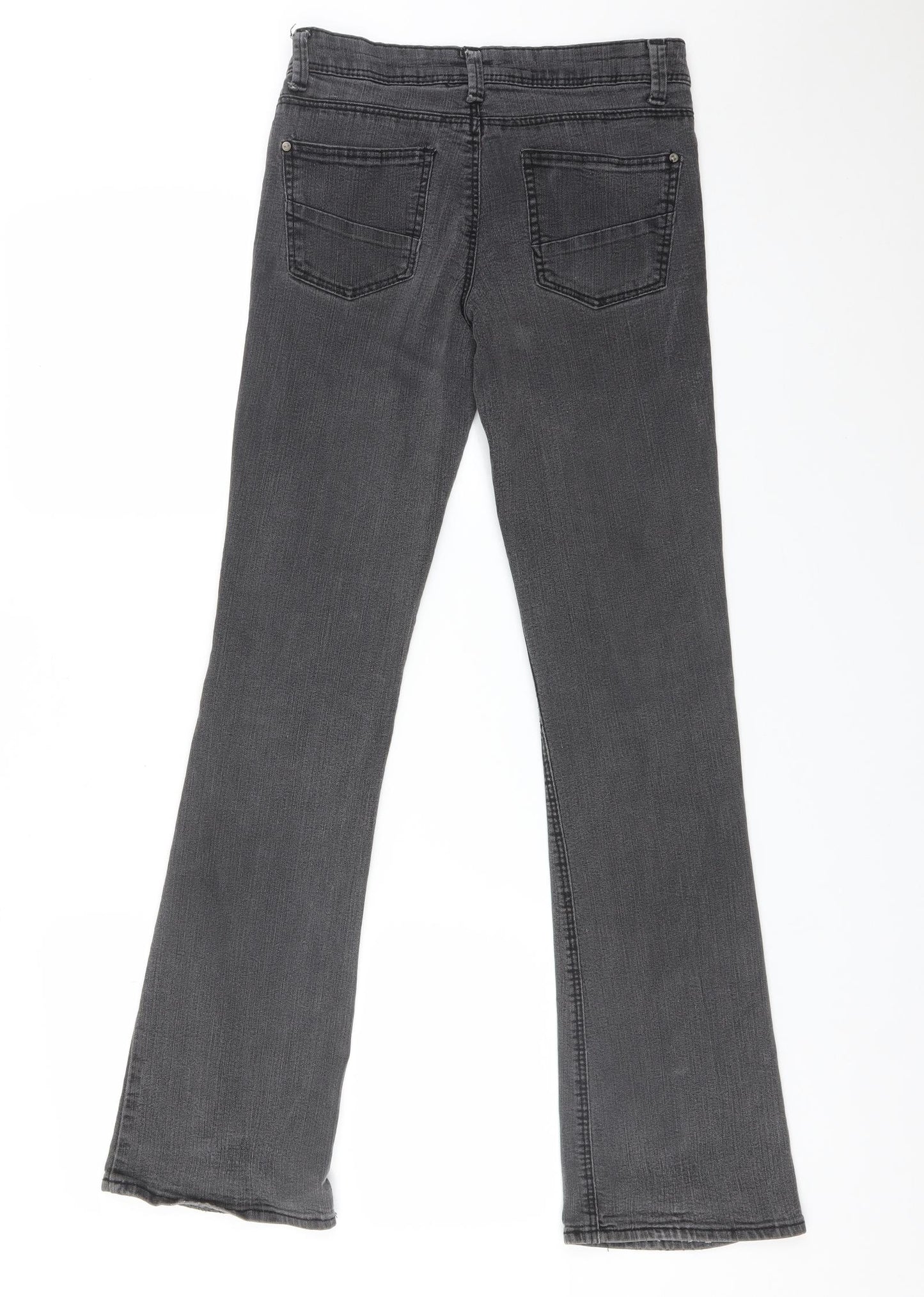 DENIM CO Womens Black  Cotton Bootcut Jeans Size 6 L31 in Regular