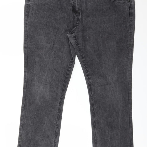 Cherokee Womens Black  Cotton Straight Jeans Size 18 L29 in Slim